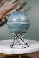 Blue Calcite Sphere 63mm Spheres Tali & Loz Crystals