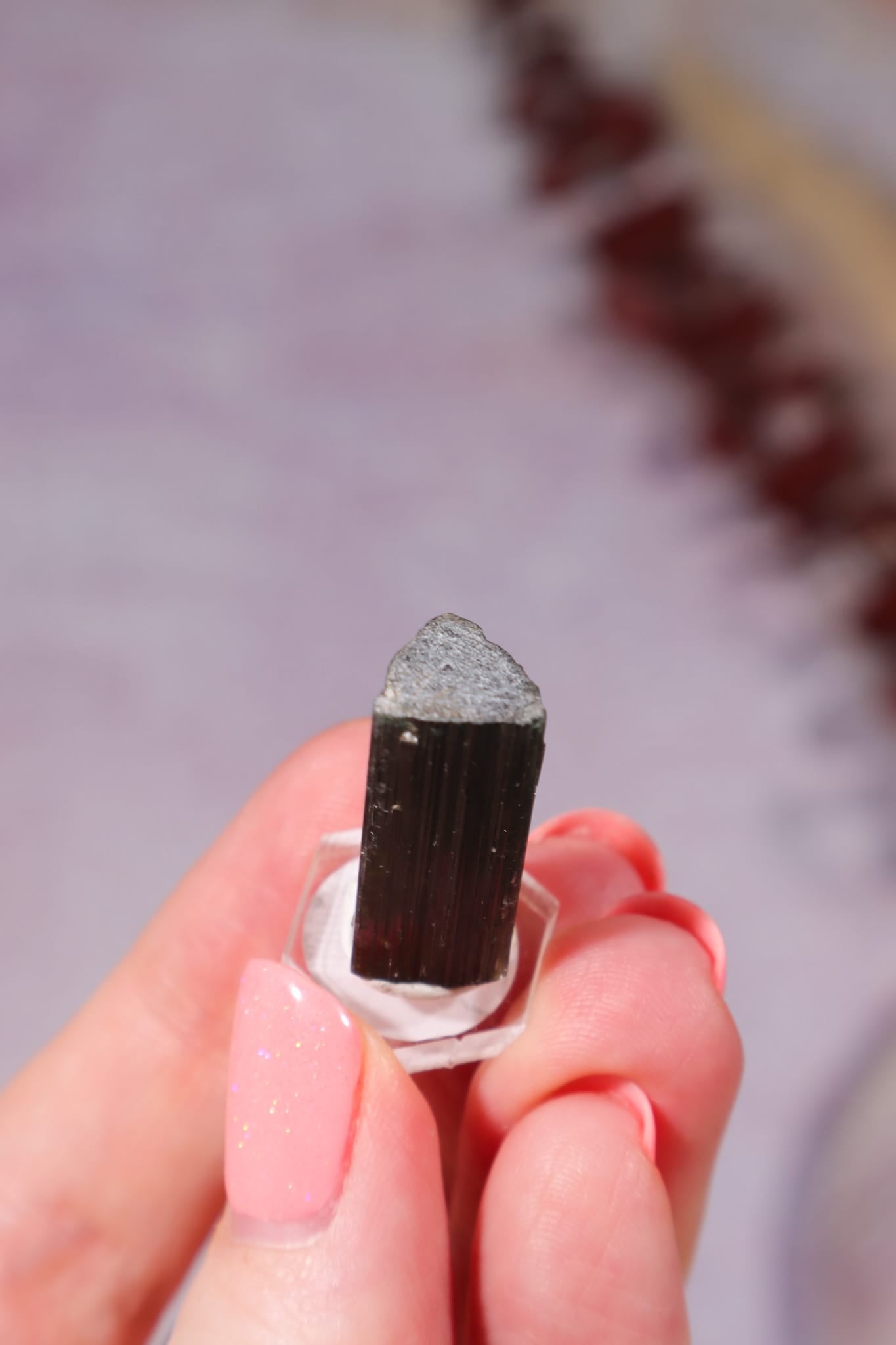 Blue Cap Tourmaline with Green Tourmaline | 3.58g | Brazil Minerals Tali & Loz Crystals