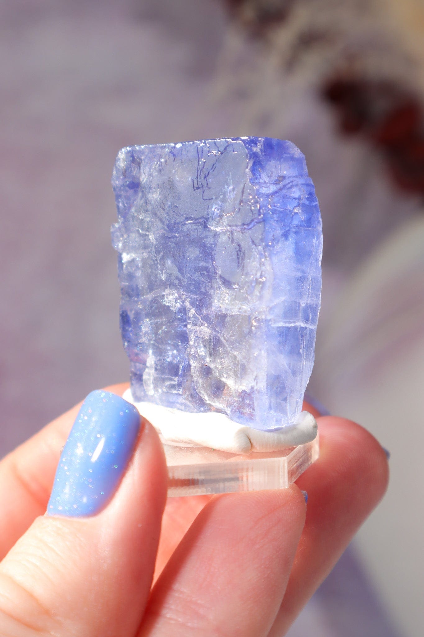 Blue Halite 22gr | Igdir- Turkey Minerals Tali & Loz Crystals