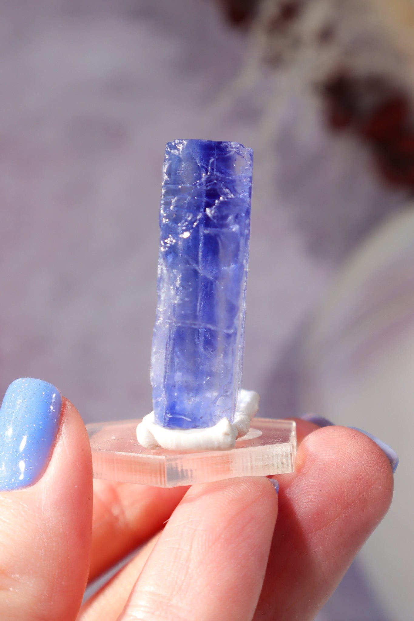 Blue Halite 22gr | Igdir- Turkey Minerals Tali & Loz Crystals