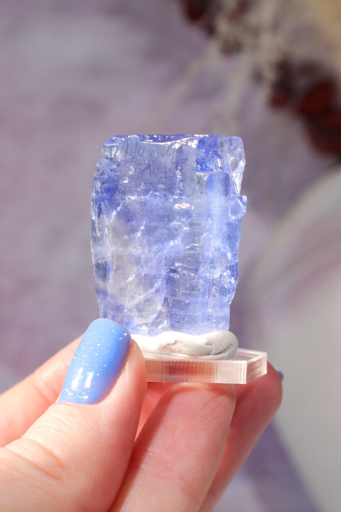 Blue Halite 22gr | Igdir- Turkey Minerals Tali & Loz Crystals