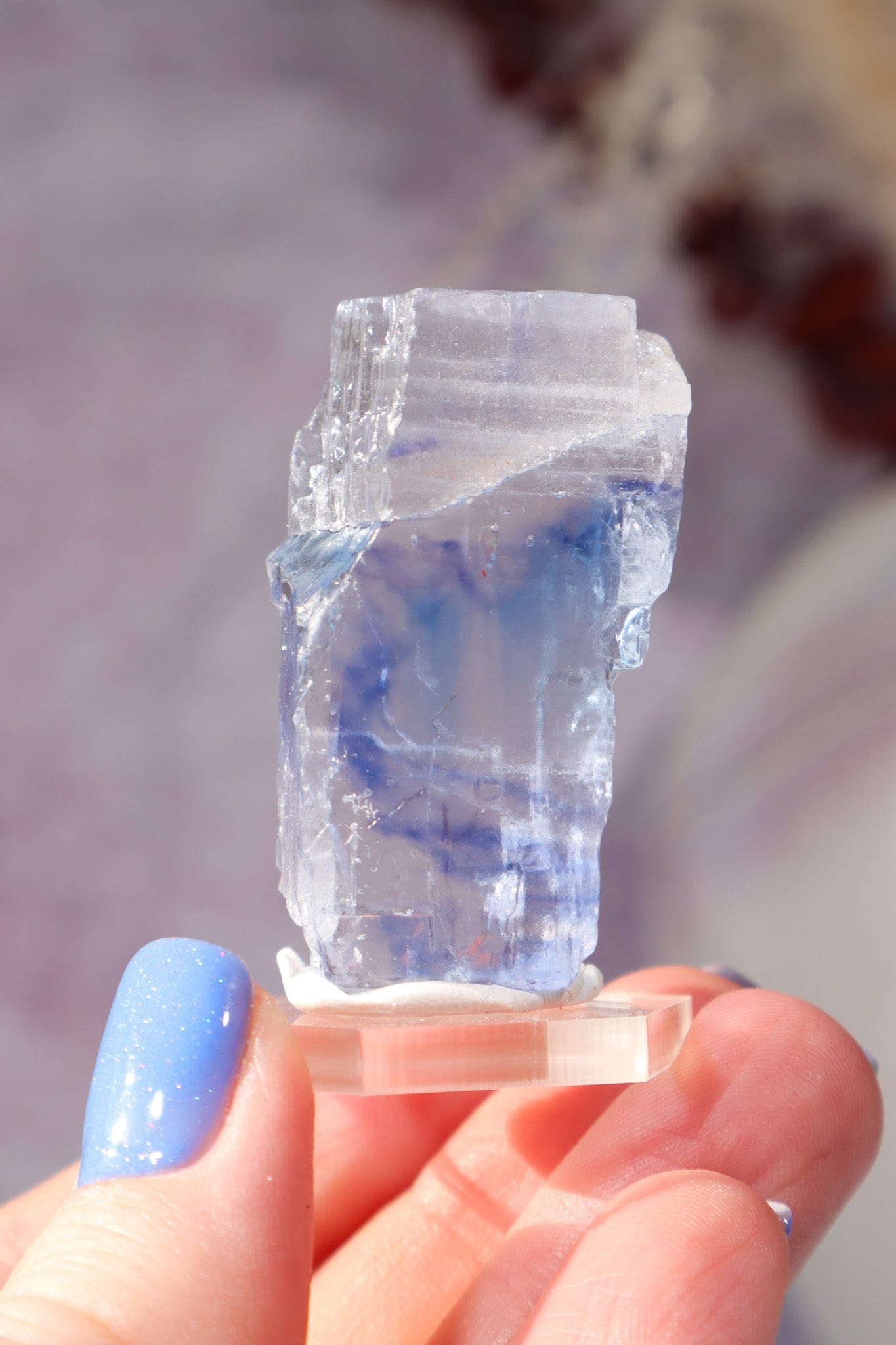 Blue Halite 25gr | Igdir- Turkey Minerals Tali & Loz Crystals