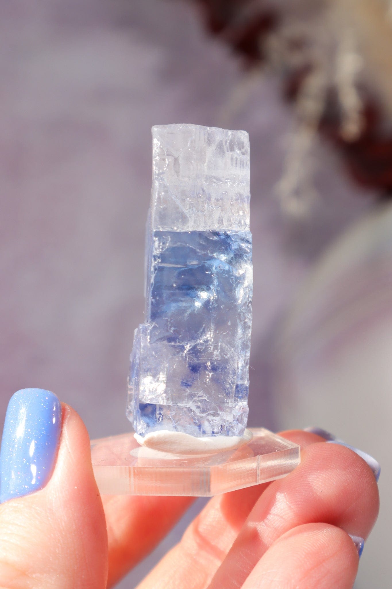 Blue Halite 25gr | Igdir- Turkey Minerals Tali & Loz Crystals