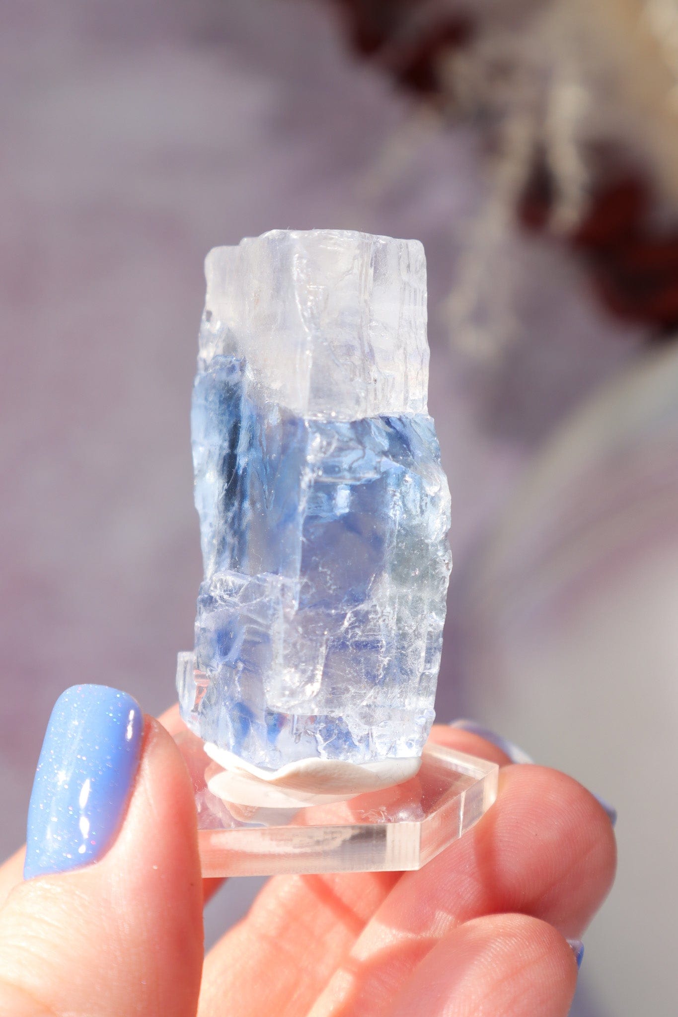 Blue Halite 25gr | Igdir- Turkey Minerals Tali & Loz Crystals