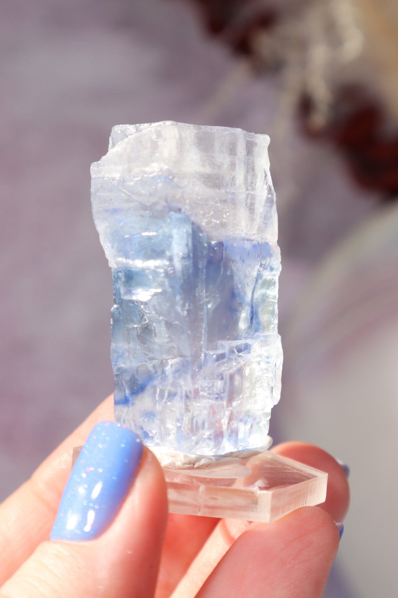 Blue Halite 25gr | Igdir- Turkey Minerals Tali & Loz Crystals