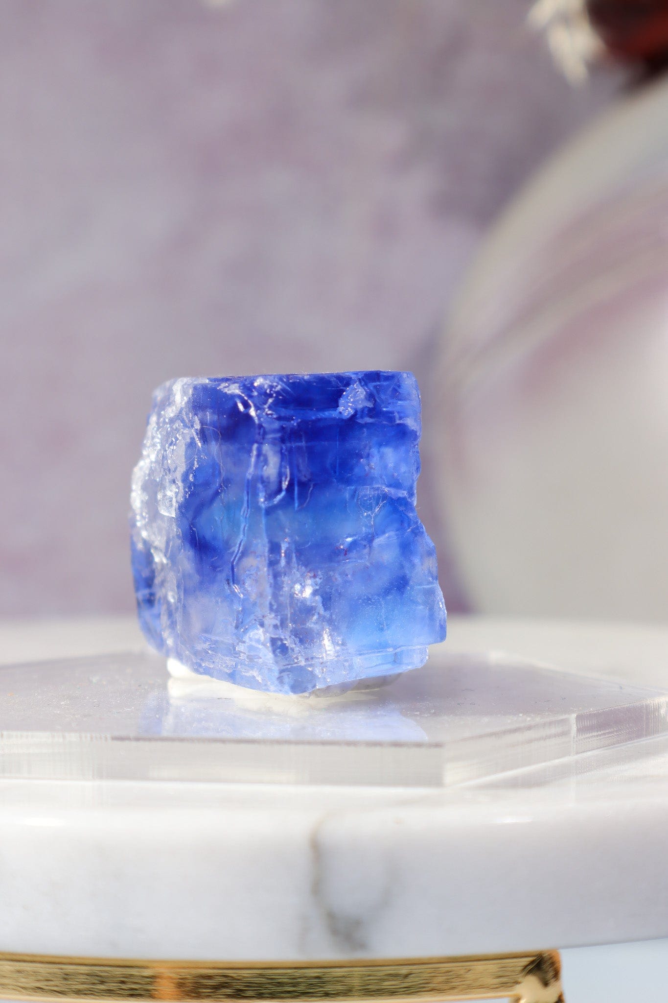 Blue Halite 41gr | Igdir- Turkey Minerals Tali & Loz Crystals