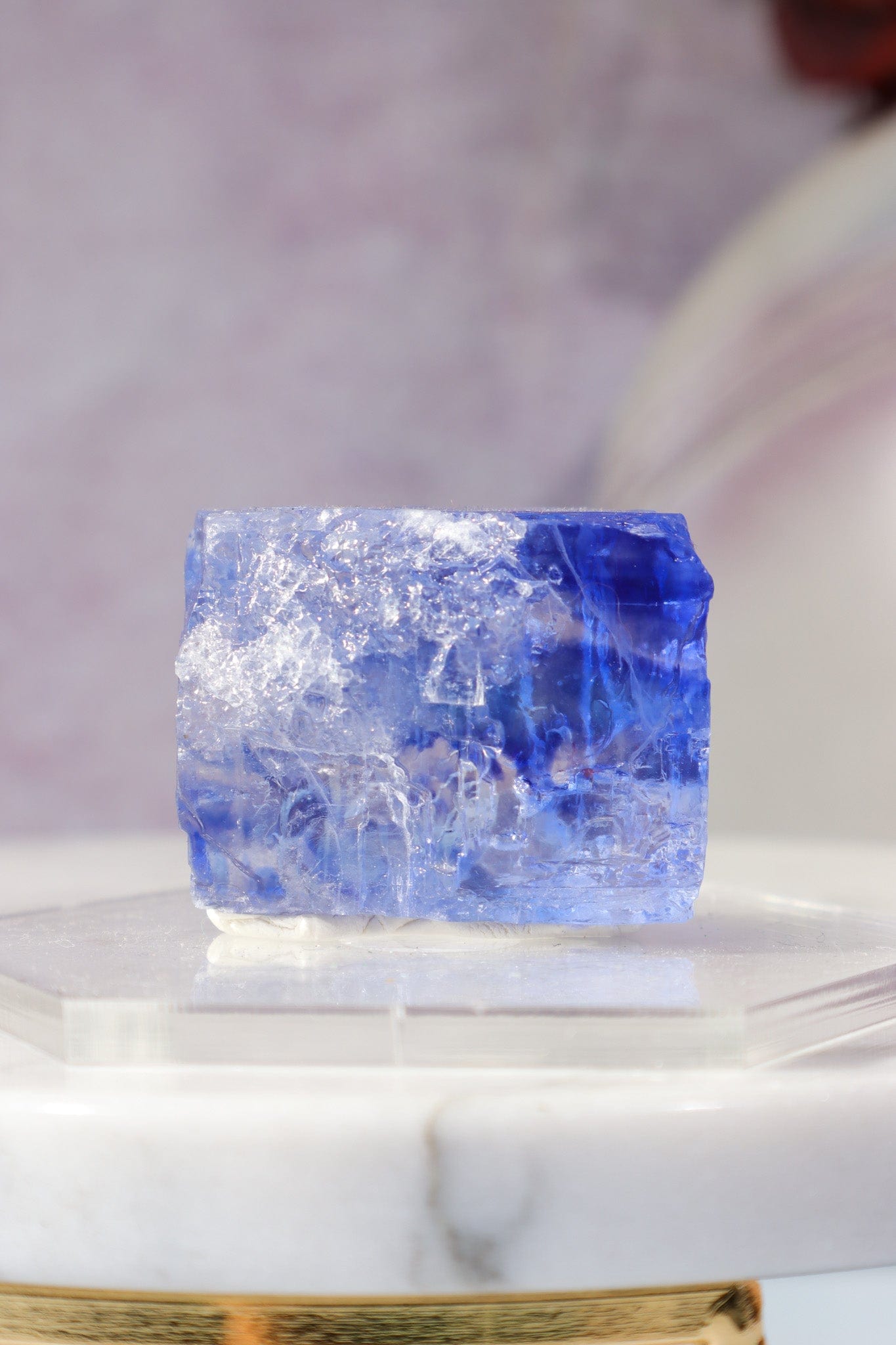 Blue Halite 41gr | Igdir- Turkey Minerals Tali & Loz Crystals