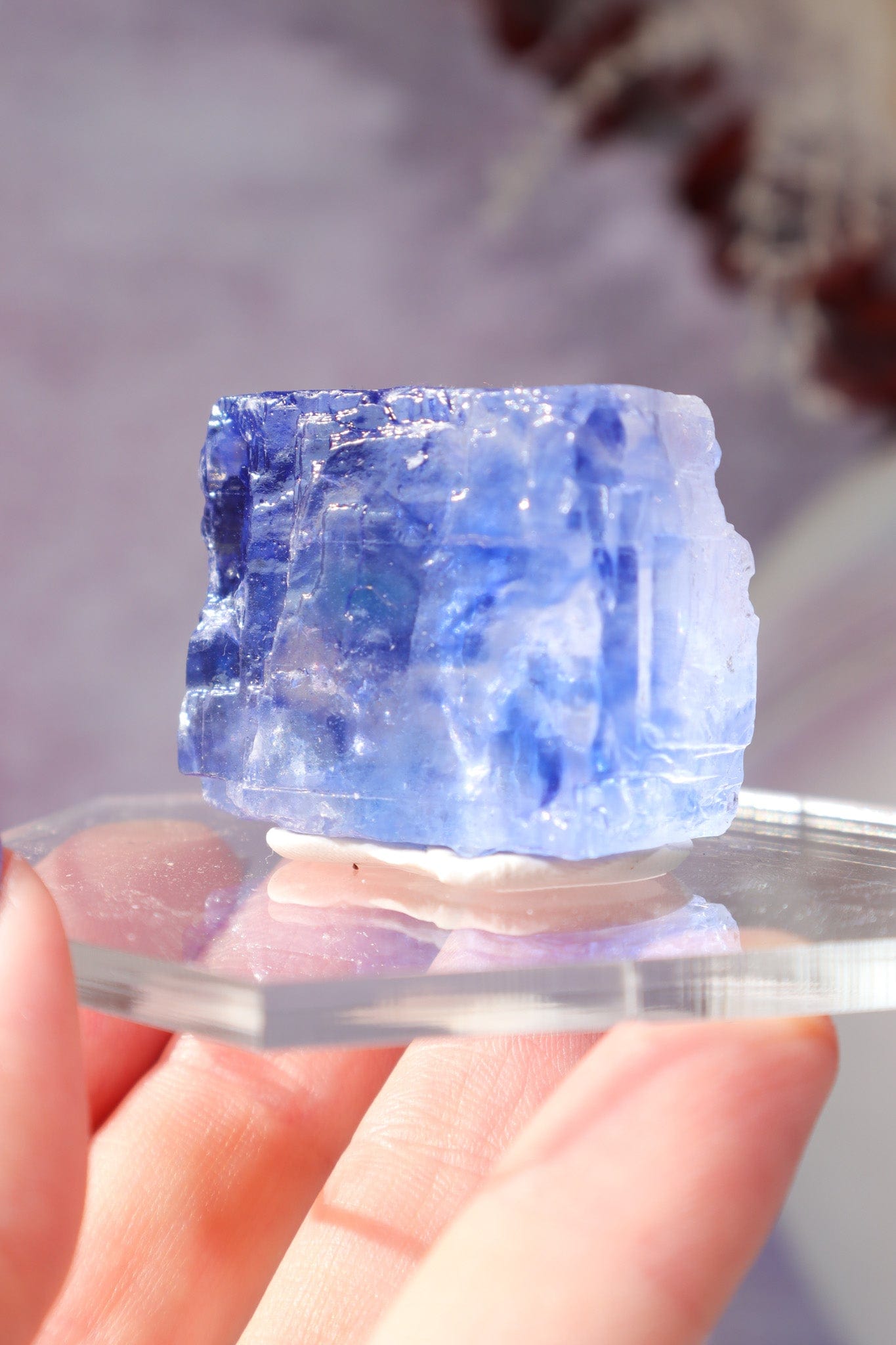 Blue Halite 41gr | Igdir- Turkey Minerals Tali & Loz Crystals