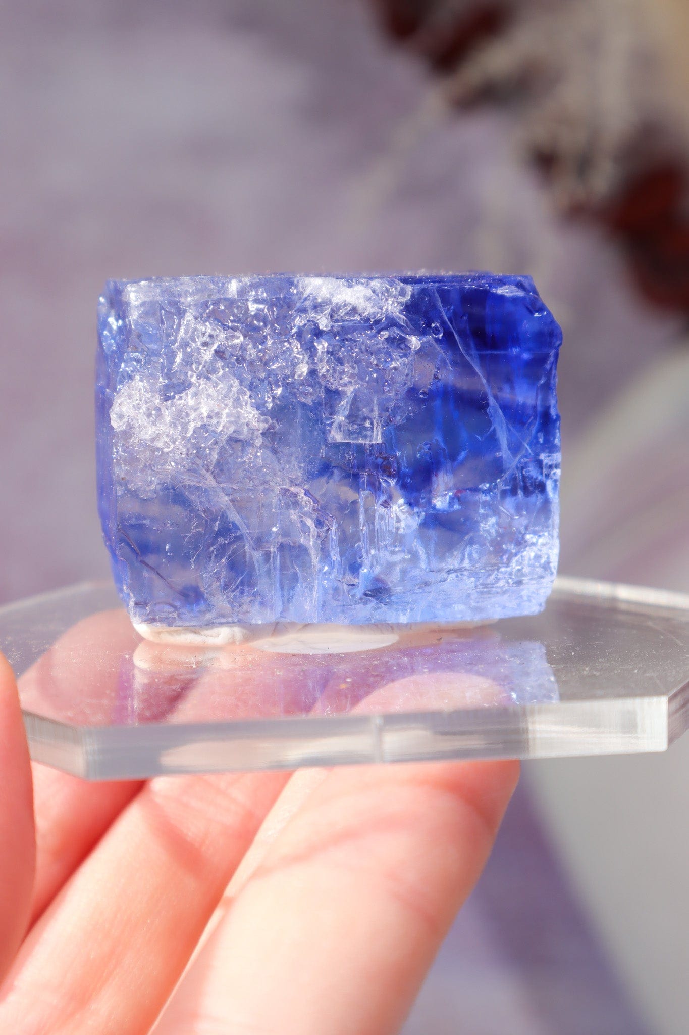 Blue Halite 41gr | Igdir- Turkey Minerals Tali & Loz Crystals