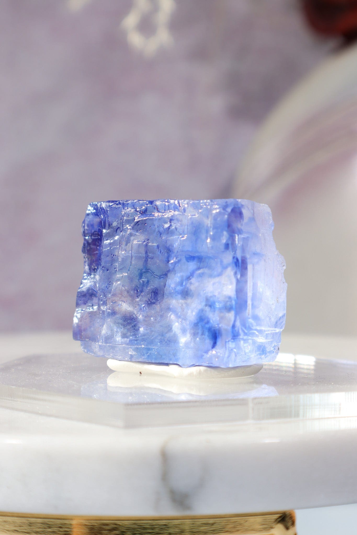 Blue Halite 41gr | Igdir- Turkey Minerals Tali & Loz Crystals