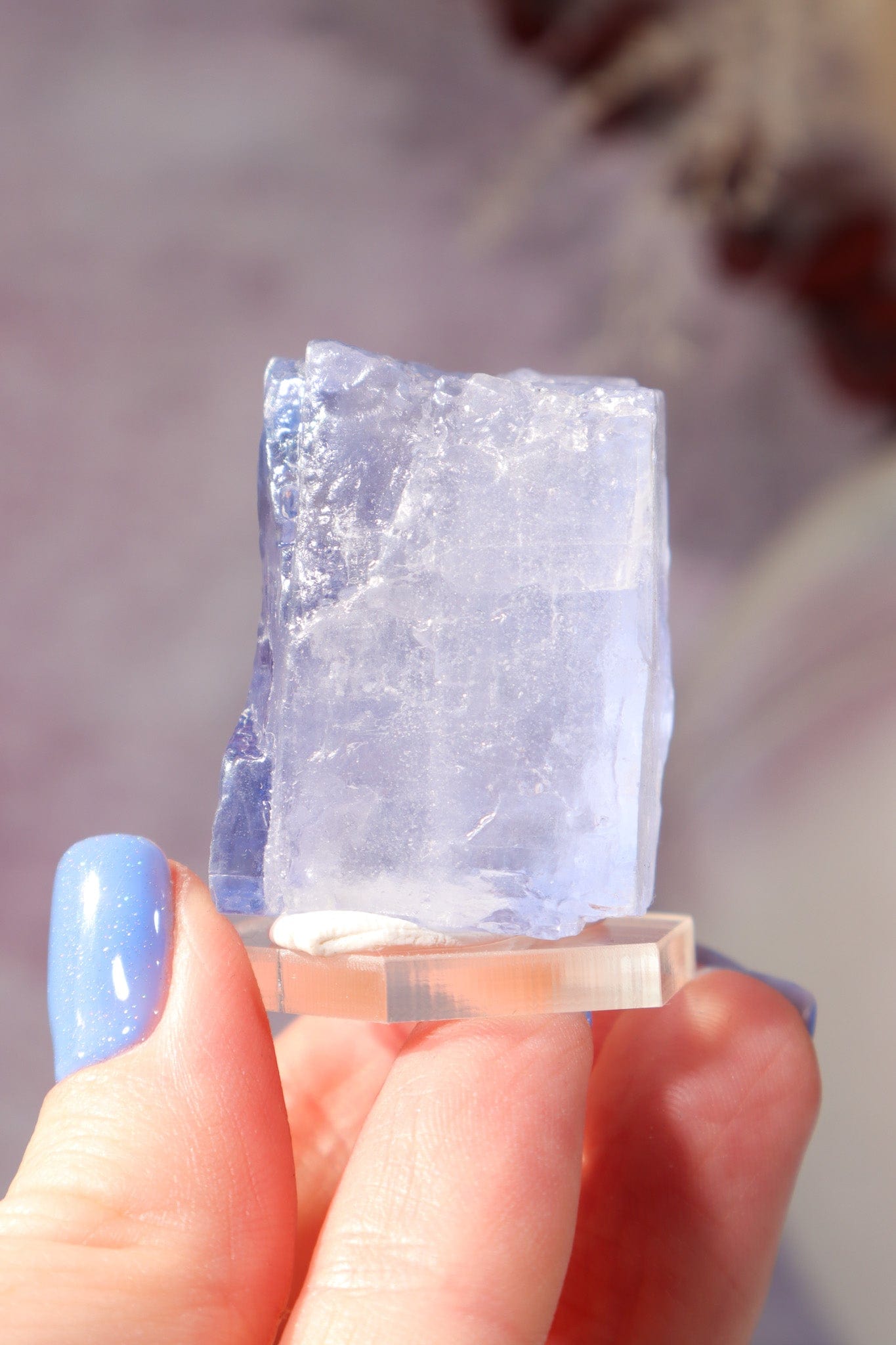 Blue Halite 42gr | Igdir- Turkey Minerals Tali & Loz Crystals