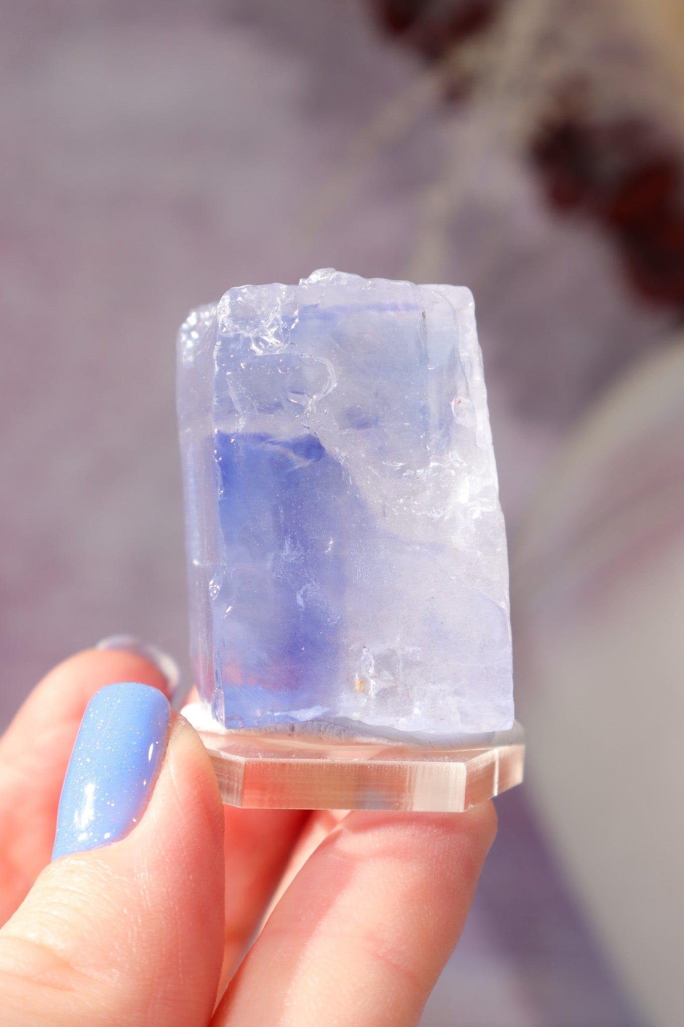 Blue Halite 42gr | Igdir- Turkey Minerals Tali & Loz Crystals