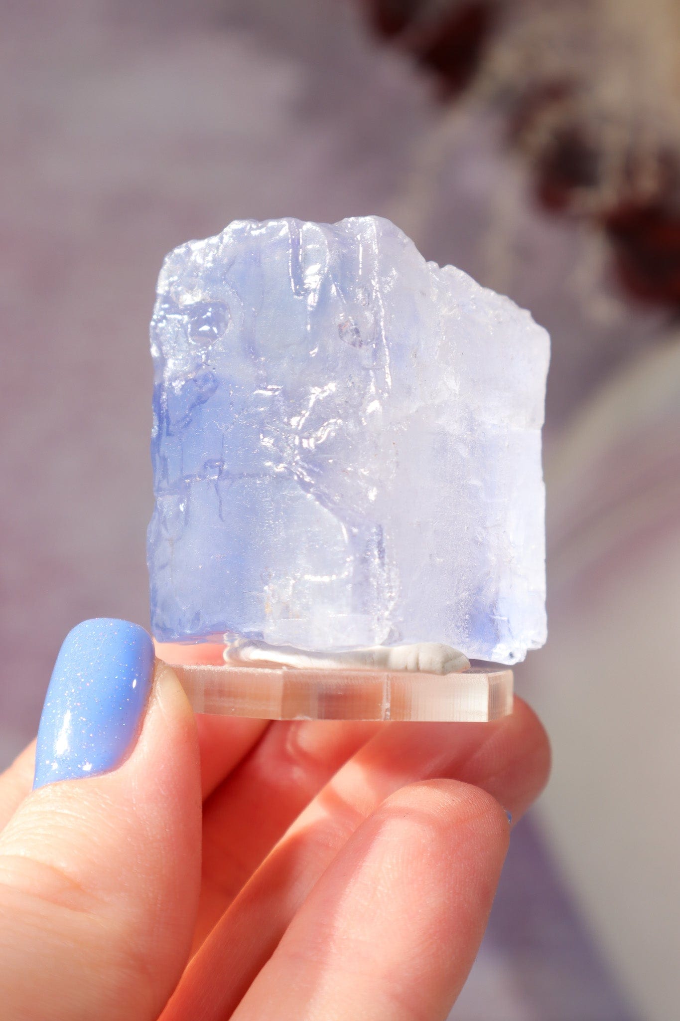 Blue Halite 42gr | Igdir- Turkey Minerals Tali & Loz Crystals
