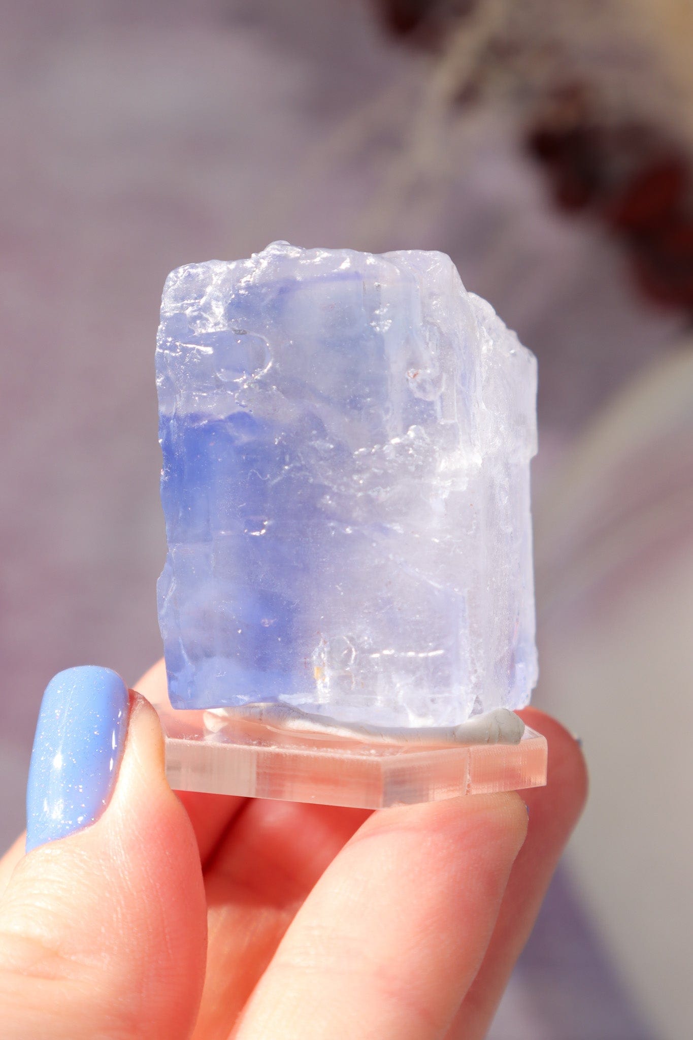 Blue Halite 42gr | Igdir- Turkey Minerals Tali & Loz Crystals
