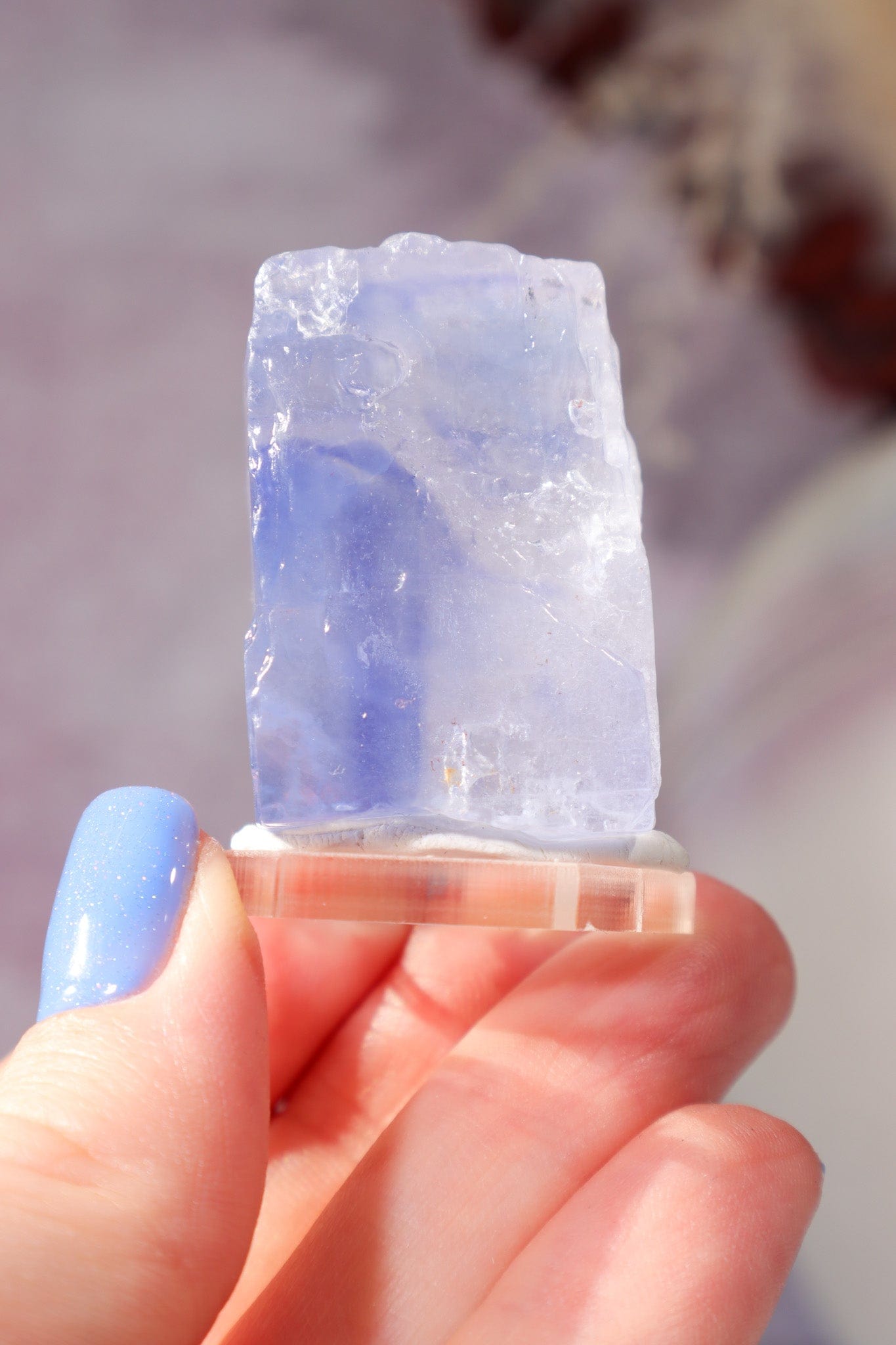 Blue Halite 42gr | Igdir- Turkey Minerals Tali & Loz Crystals