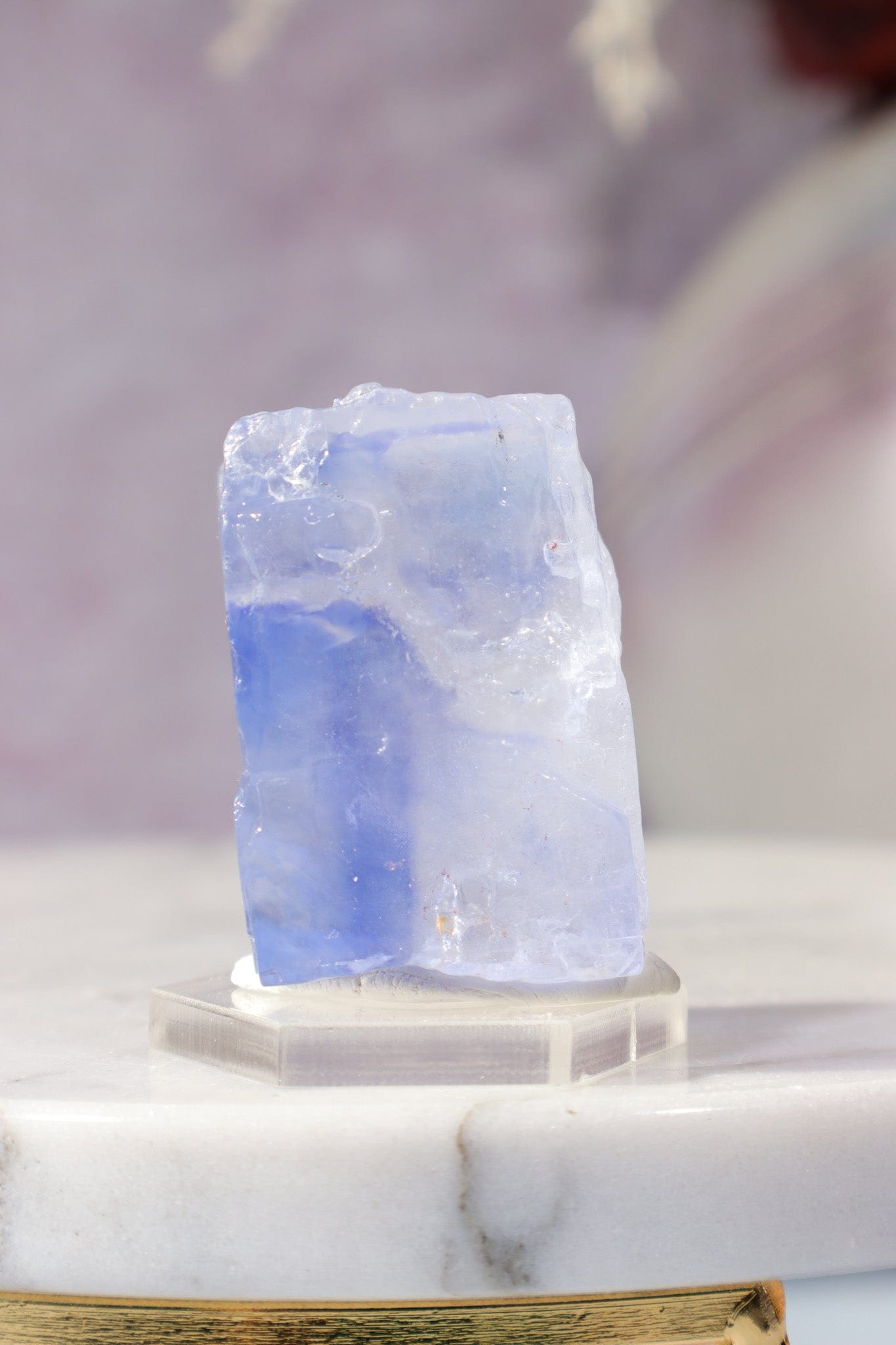 Blue Halite 42gr | Igdir- Turkey Minerals Tali & Loz Crystals