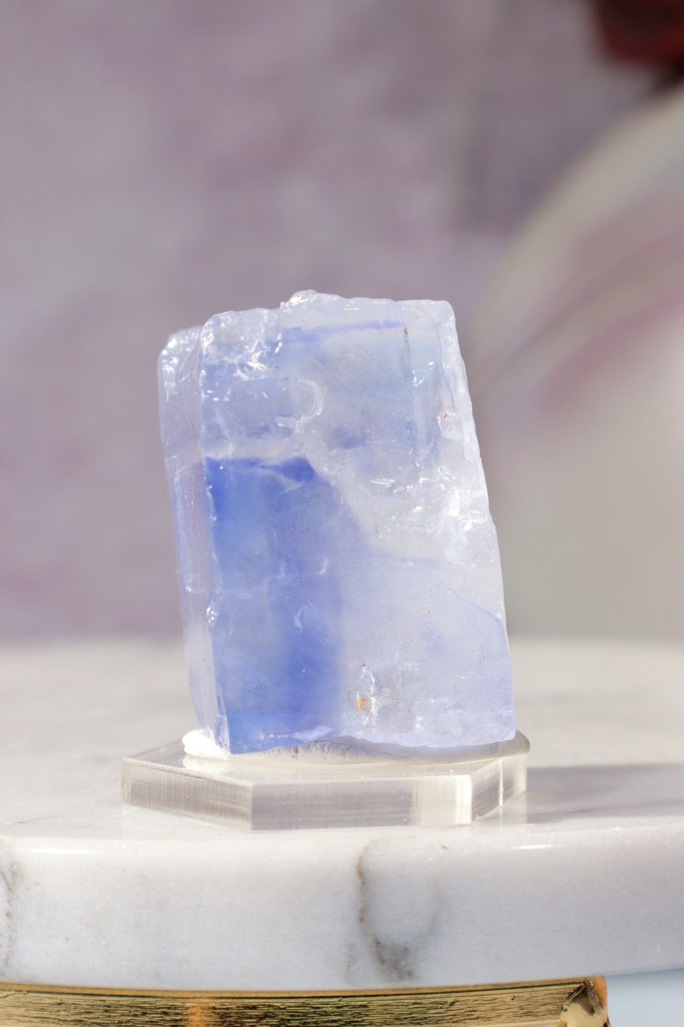 Blue Halite 42gr | Igdir- Turkey Minerals Tali & Loz Crystals
