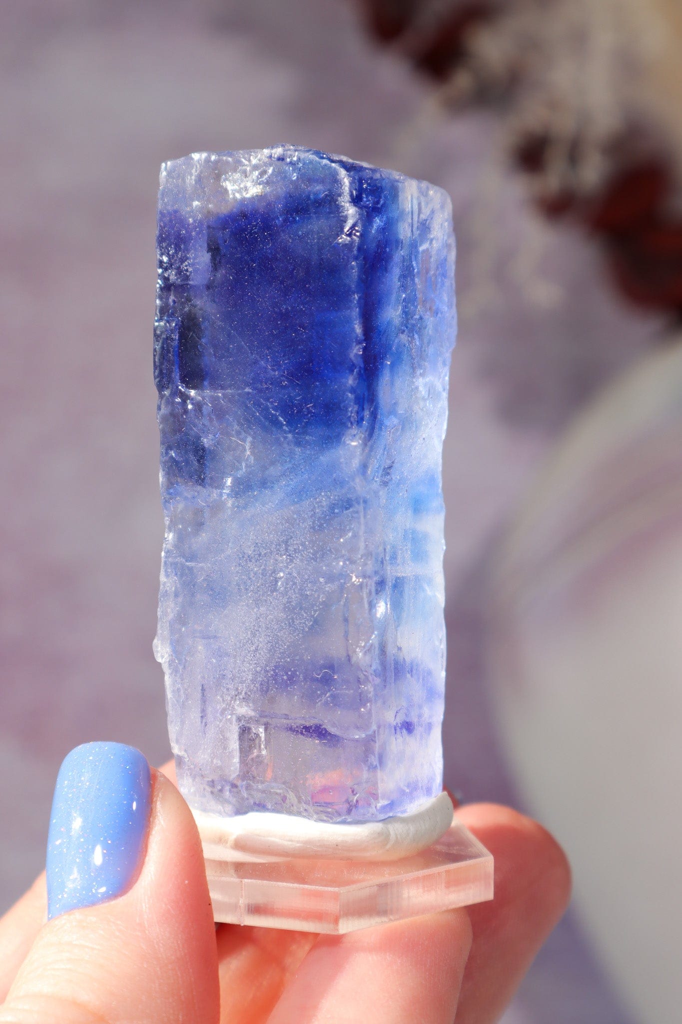 Blue Halite 43.5gr | Igdir- Turkey Minerals Tali & Loz Crystals