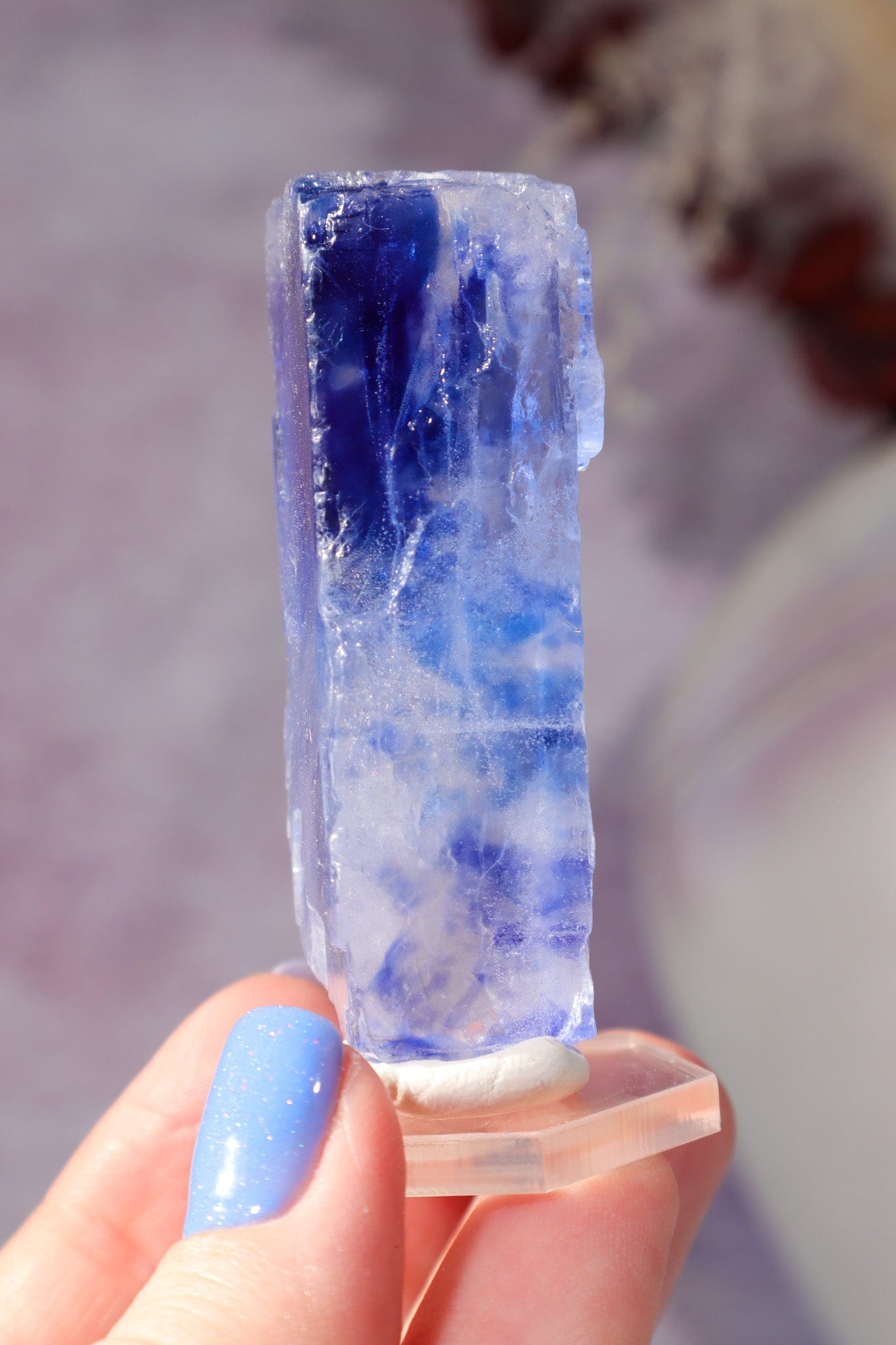 Blue Halite 43.5gr | Igdir- Turkey Minerals Tali & Loz Crystals