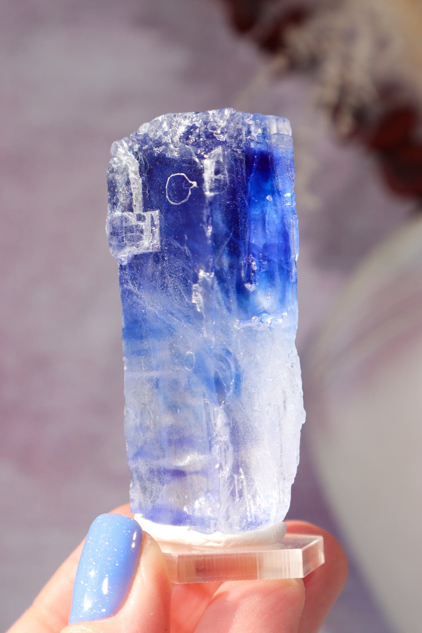 Blue Halite 43.5gr | Igdir- Turkey Minerals Tali & Loz Crystals