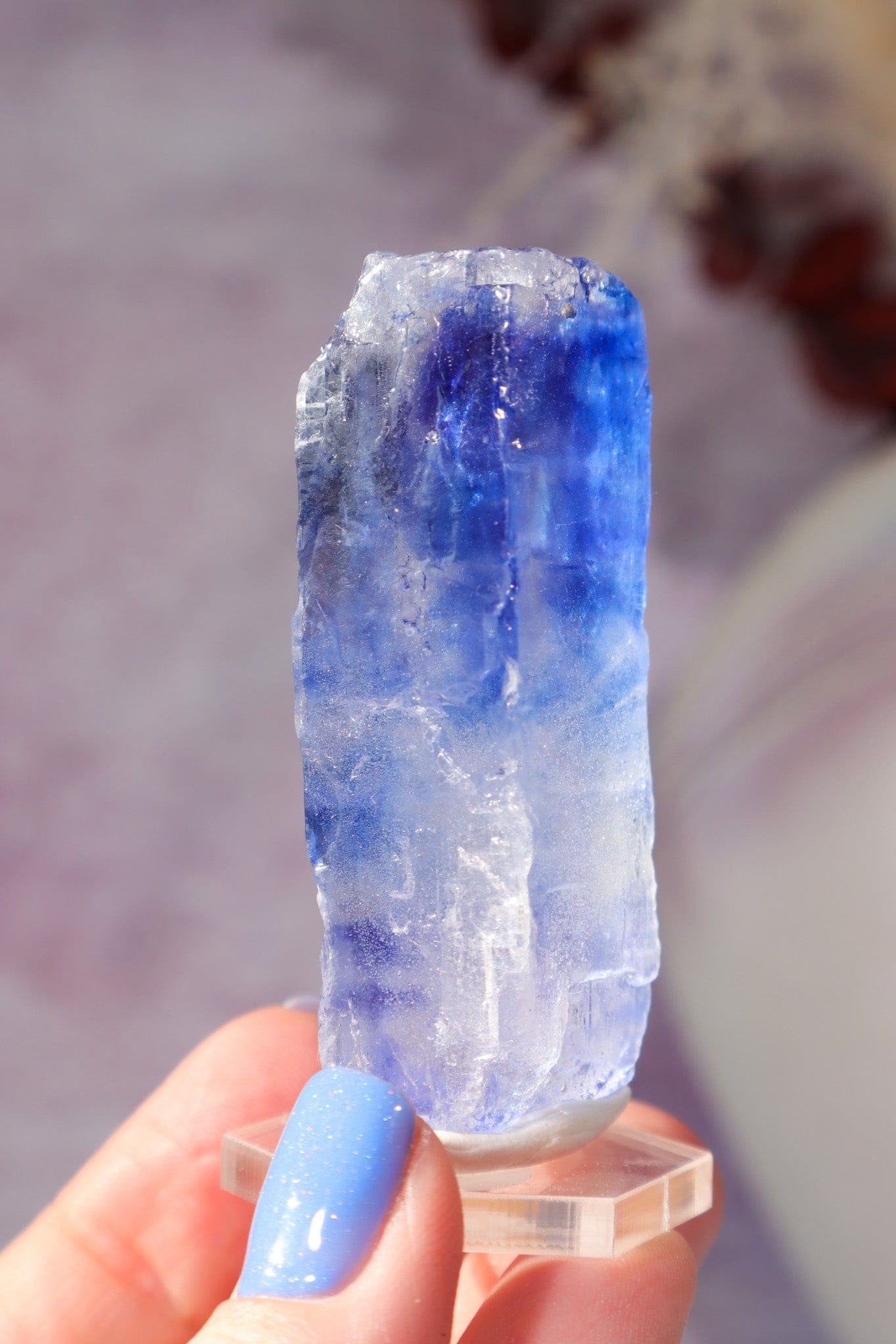 Blue Halite 43.5gr | Igdir- Turkey Minerals Tali & Loz Crystals
