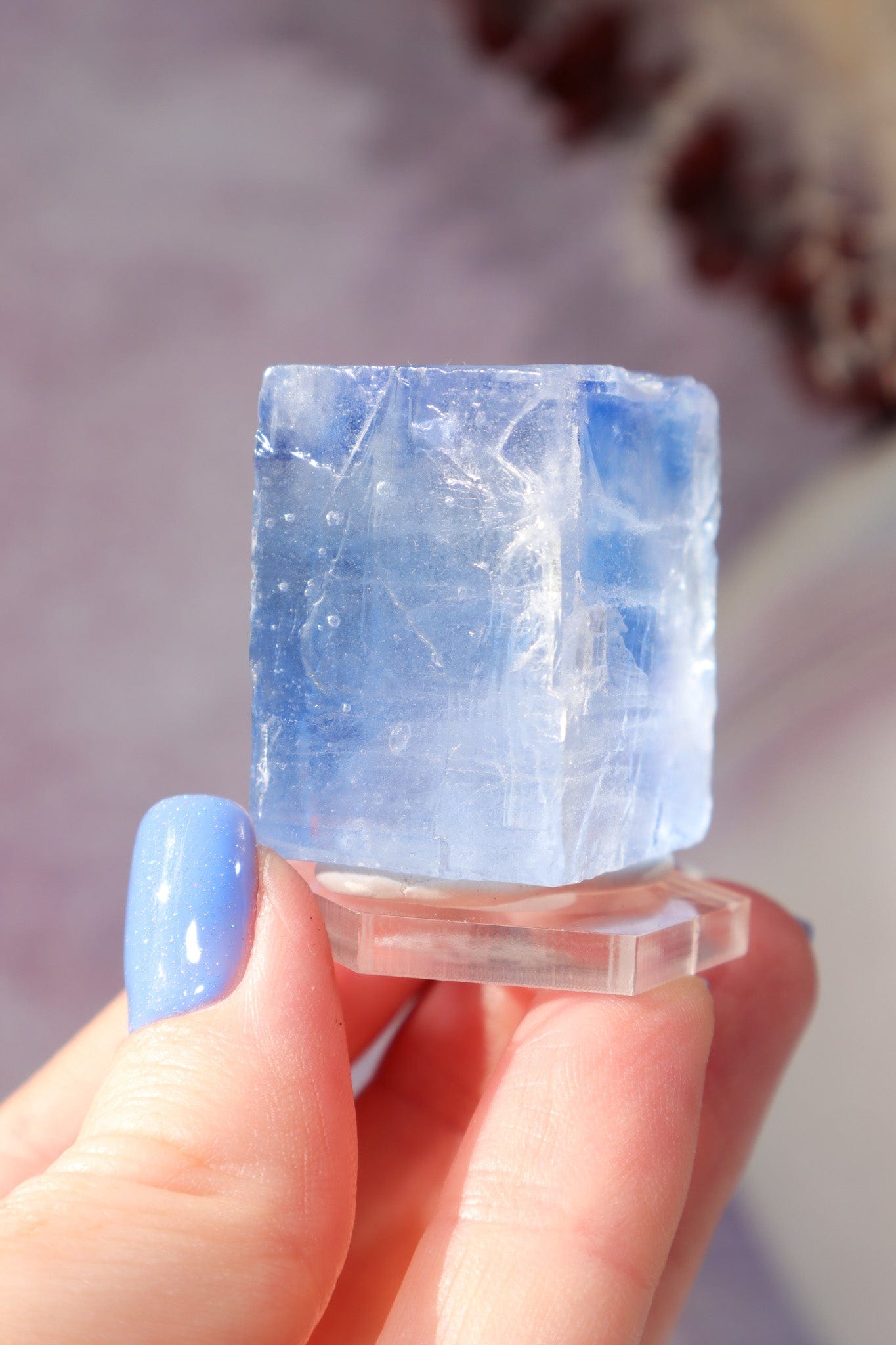 Blue Halite 46gr | Igdir- Turkey Minerals Tali & Loz Crystals