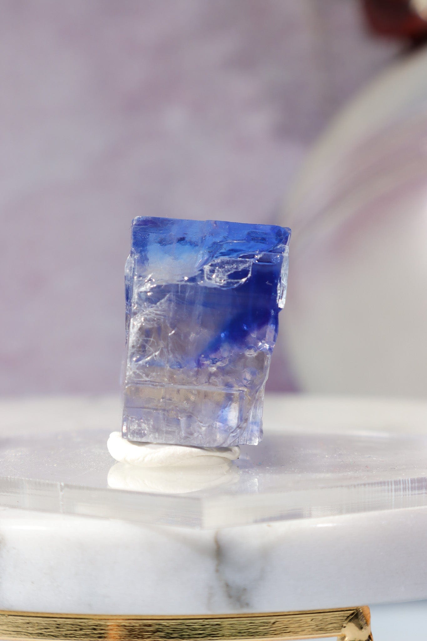 Blue Halite 50.5gr | Igdir- Turkey Minerals Tali & Loz Crystals