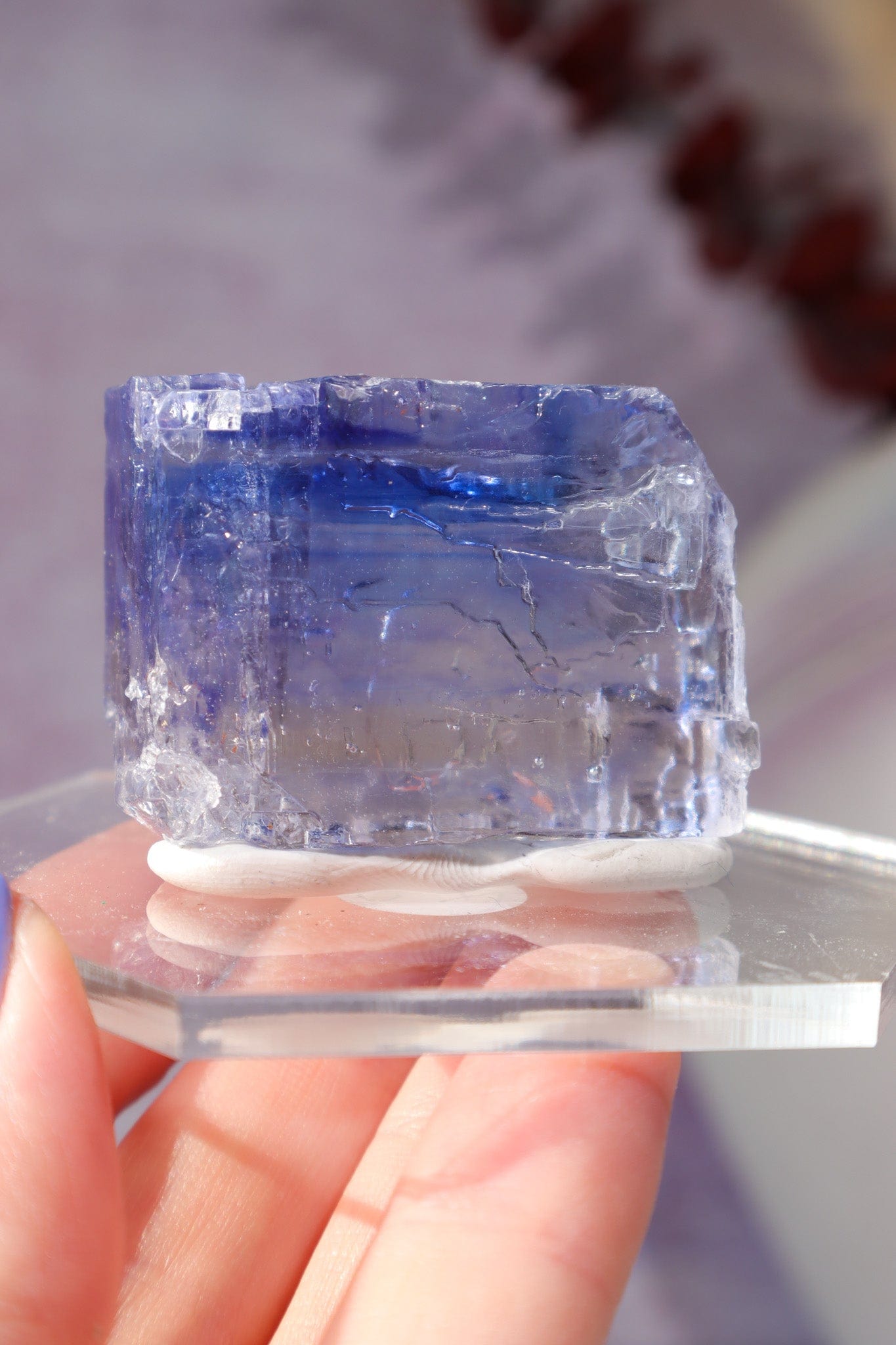 Blue Halite 50.5gr | Igdir- Turkey Minerals Tali & Loz Crystals