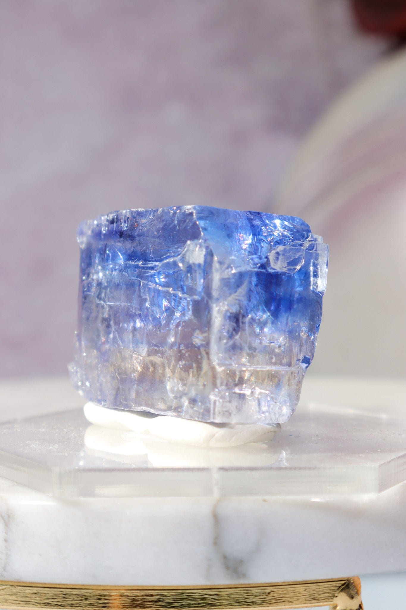 Blue Halite 50.5gr | Igdir- Turkey Minerals Tali & Loz Crystals