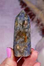 Blue Kyanite Tower | India | Intuitively Chosen Towers Tali & Loz Crystals