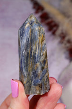 Blue Kyanite Tower | India | Intuitively Chosen Towers Tali & Loz Crystals