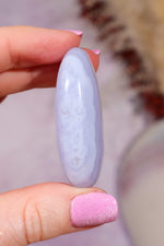 Blue Lace Agate Palmstones | 4/5.5cm | India Palmstones Tali & Loz Crystals