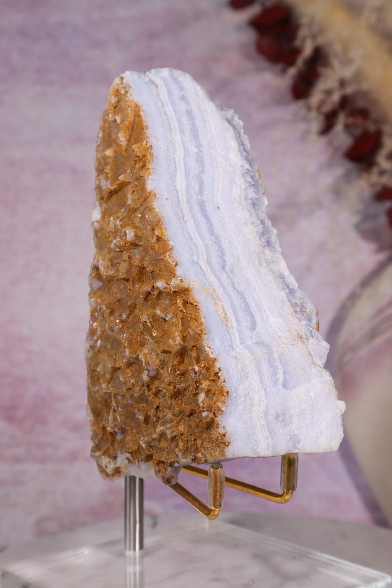 Blue Lace Agate Specimen | 11cm | Namibia Specimen Tali & Loz Crystals