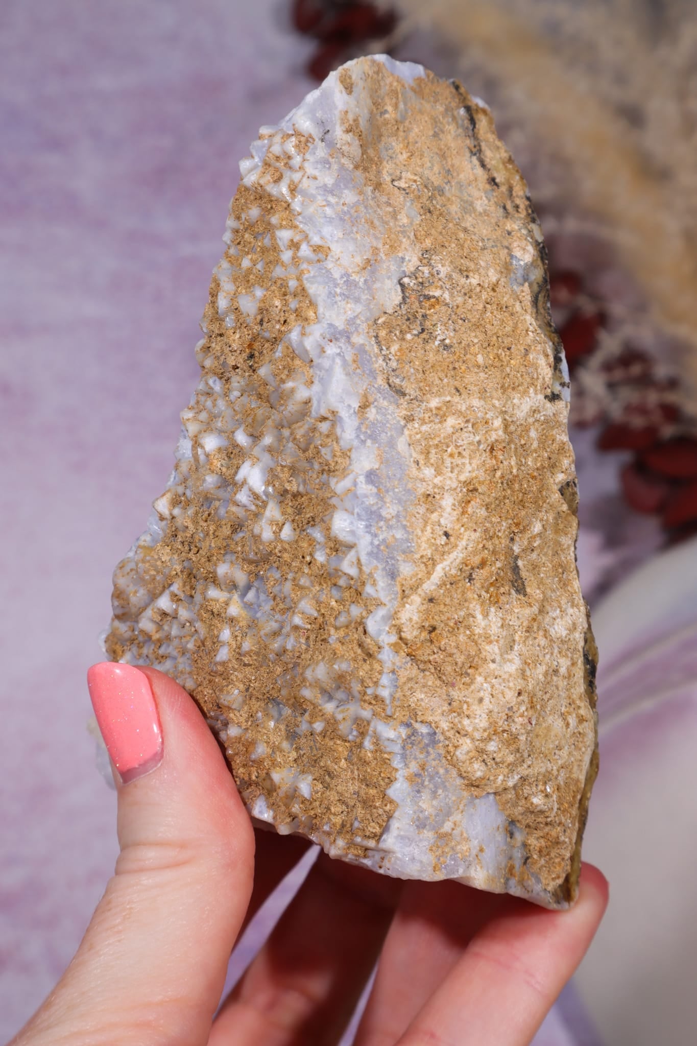 Blue Lace Agate Specimen | 11cm | Namibia Specimen Tali & Loz Crystals