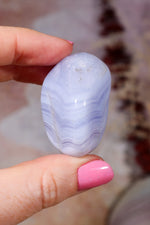Blue Lace Agate Tumblestones | South Africa Tumblestones Tali & Loz Crystals