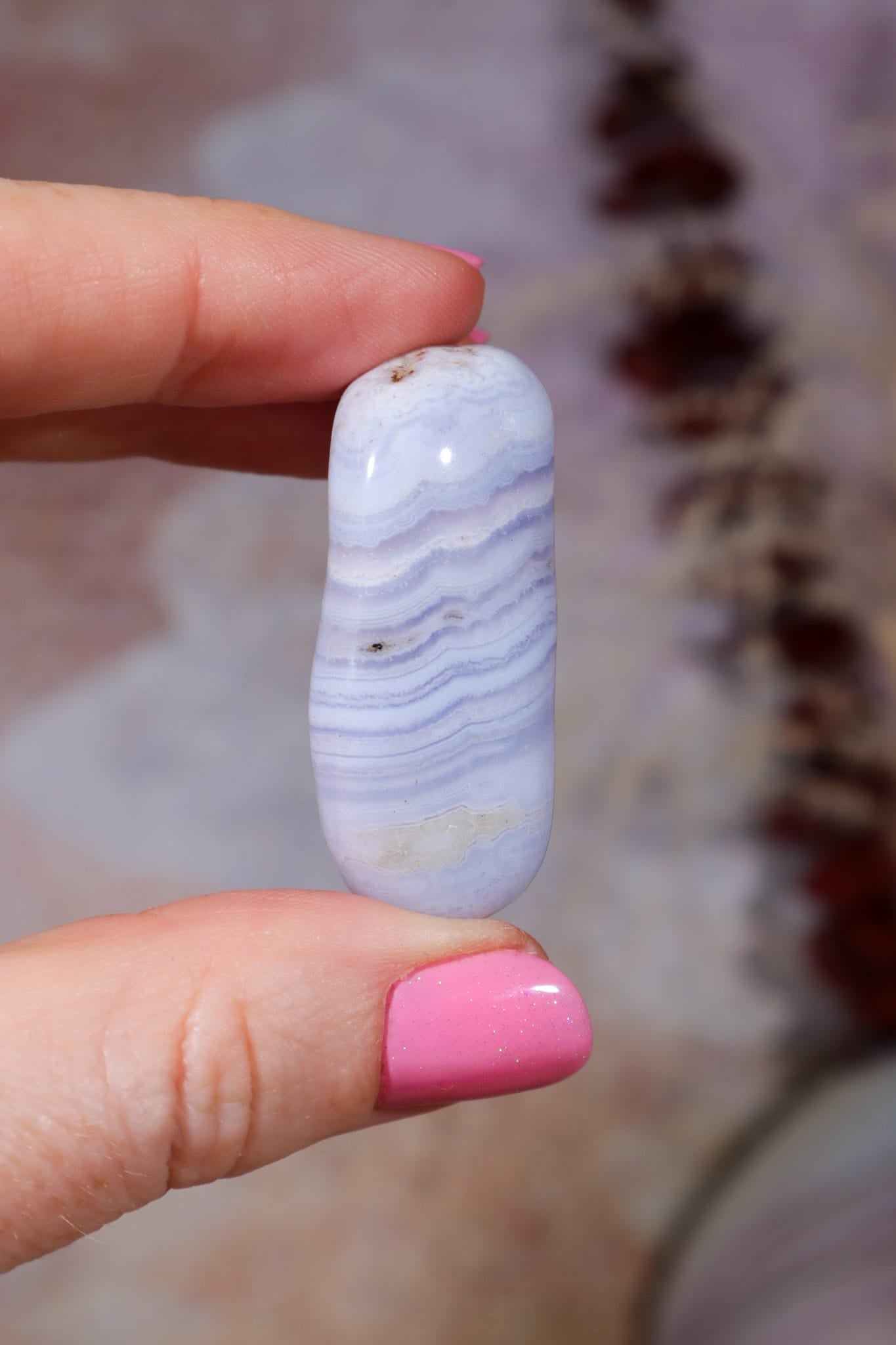 Blue Lace Agate Tumblestones | South Africa Tumblestones Tali & Loz Crystals