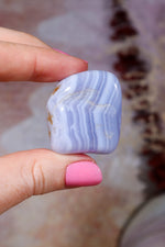 Blue Lace Agate Tumblestones | South Africa Tumblestones Tali & Loz Crystals
