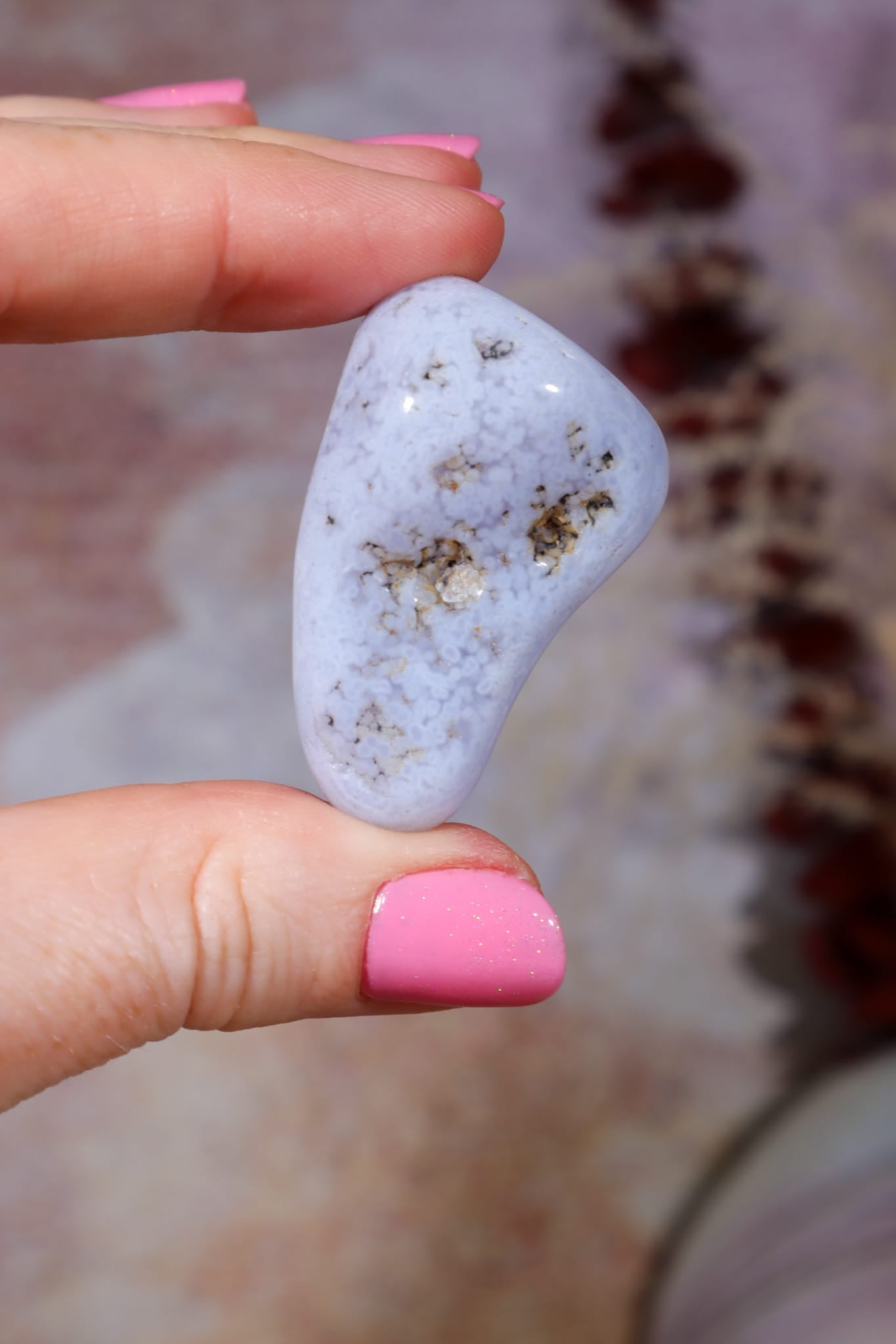 Blue Lace Agate Tumblestones | South Africa Tumblestones Tali & Loz Crystals
