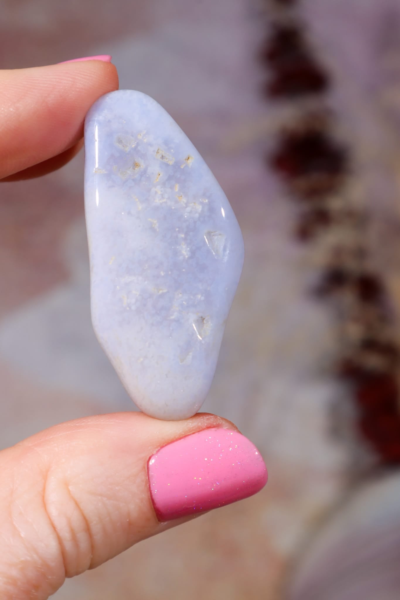 Blue Lace Agate Tumblestones | South Africa Tumblestones Tali & Loz Crystals