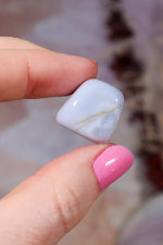 Blue Lace Agate Tumblestones | South Africa Tumblestones Tali & Loz Crystals