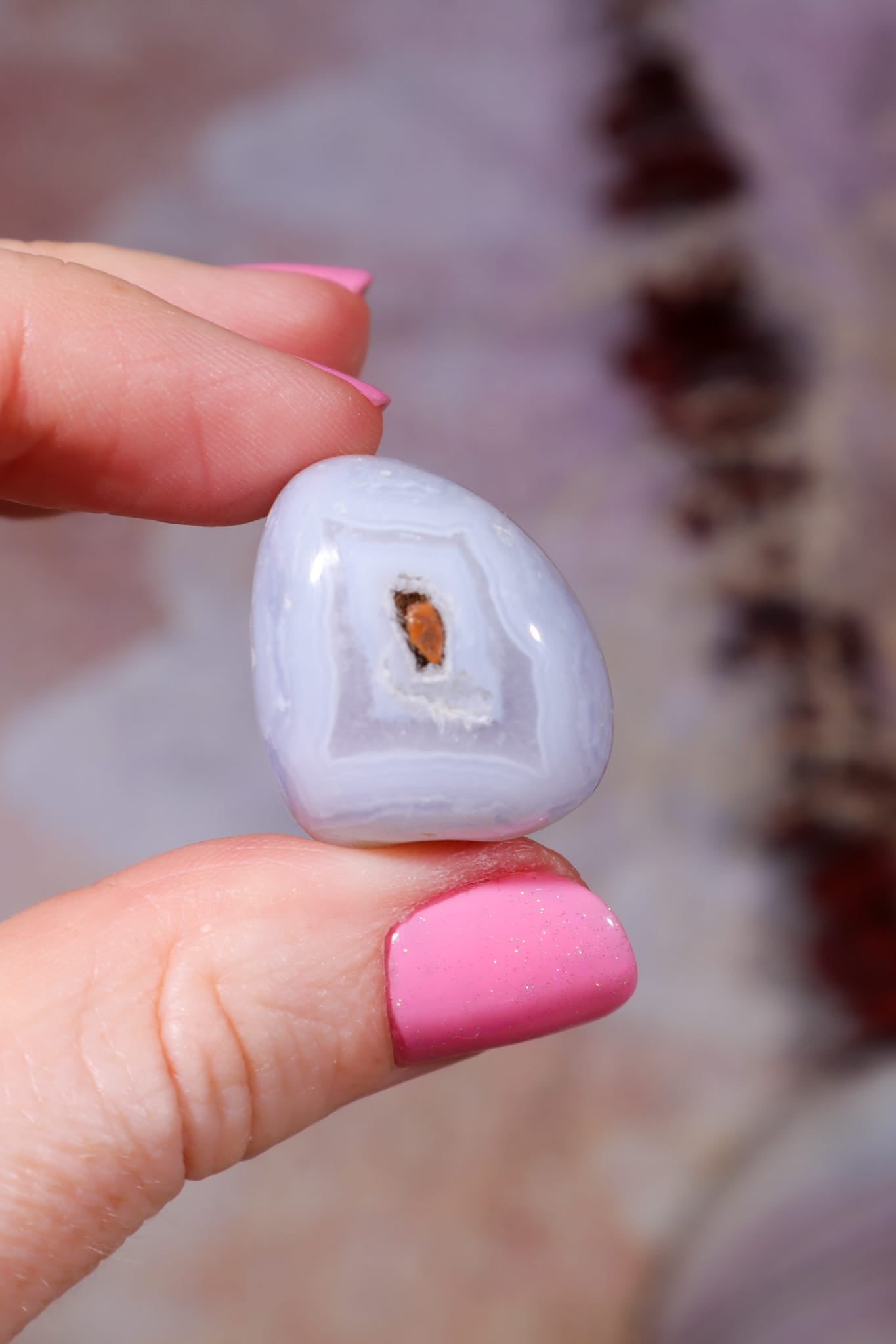 Blue Lace Agate Tumblestones | South Africa Tumblestones Tali & Loz Crystals