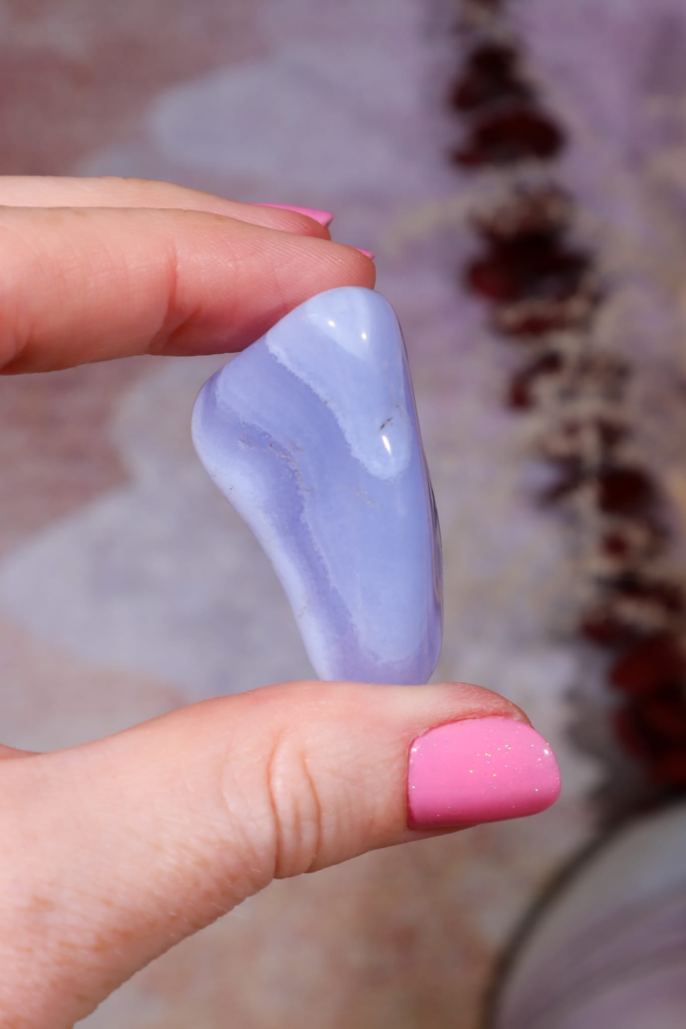 Blue Lace Agate Tumblestones | South Africa Tumblestones Tali & Loz Crystals