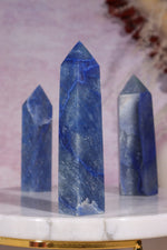 Blue Quartz Tower | 93mm | Brazil Towers Tali & Loz Crystals