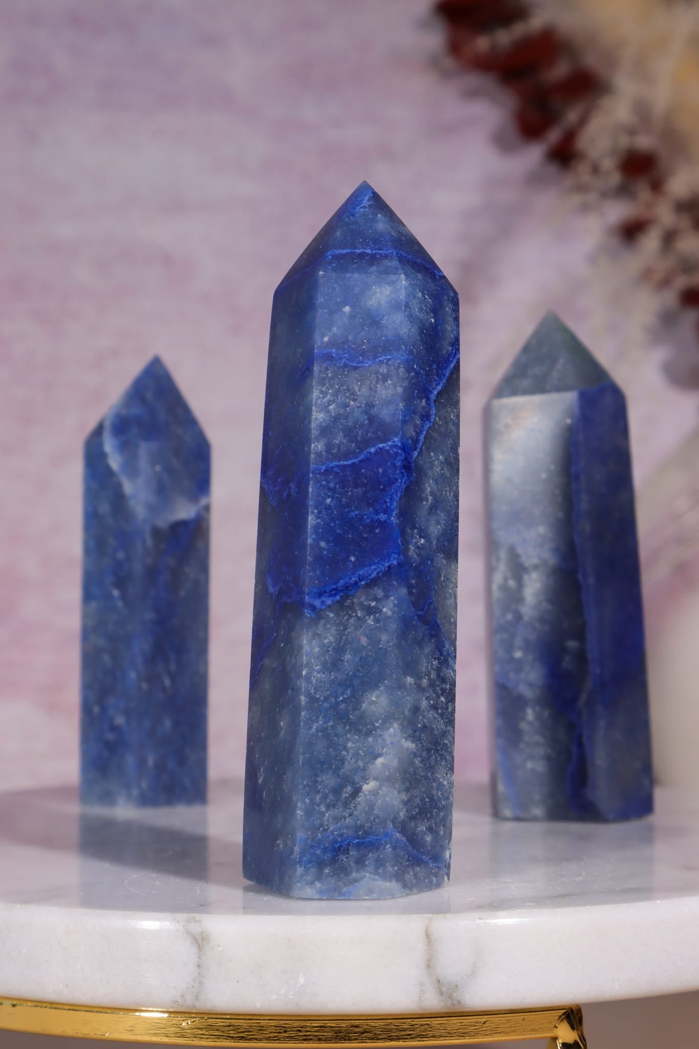 Blue Quartz Tower | 93mm | Brazil Towers Tali & Loz Crystals