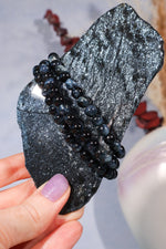 Blue Tigers Eye Beaded Bracelet , Intuitively Chosen Bracelets Tali & Loz Crystals