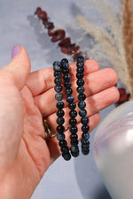 Blue Tigers Eye Beaded Bracelet , Intuitively Chosen Bracelets Tali & Loz Crystals