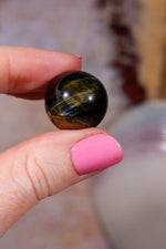 Blue Tigers Eye Sphere | Small 18-22mm Spheres Tali & Loz Crystals