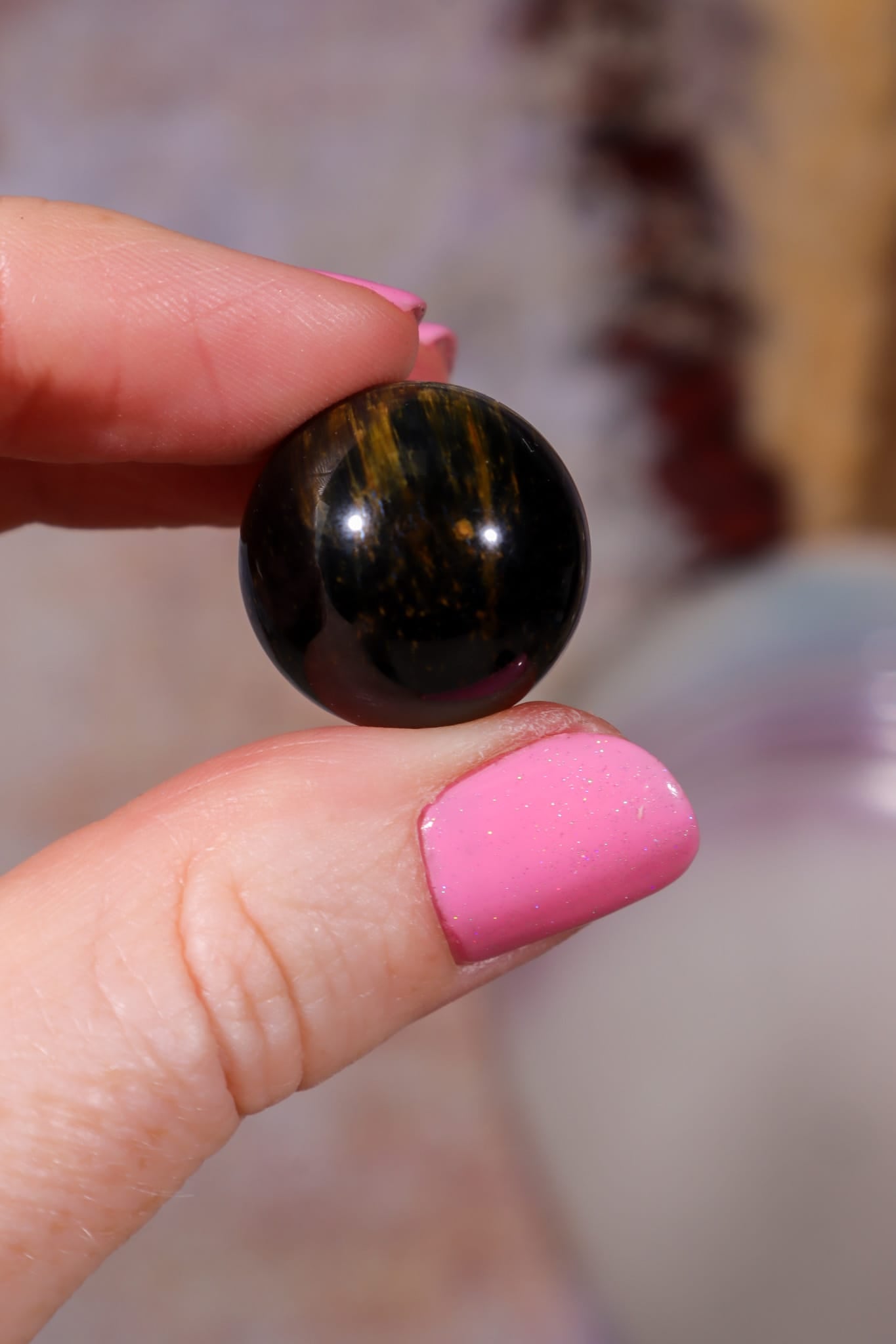 Blue Tigers Eye Sphere | Small 18-22mm Spheres Tali & Loz Crystals