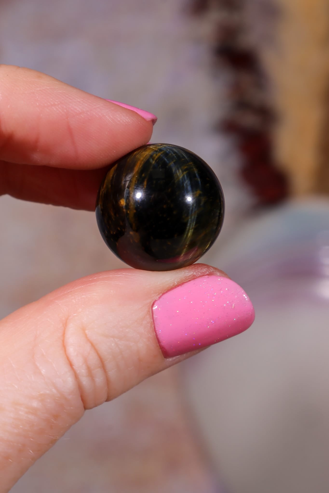 Blue Tigers Eye Sphere | Small 18-22mm Spheres Tali & Loz Crystals