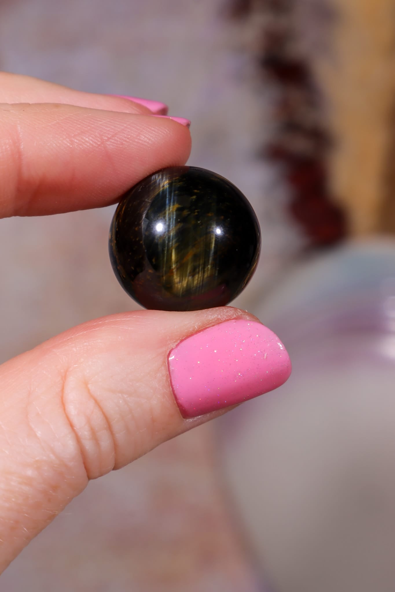 Blue Tigers Eye Sphere | Small 18-22mm Spheres Tali & Loz Crystals